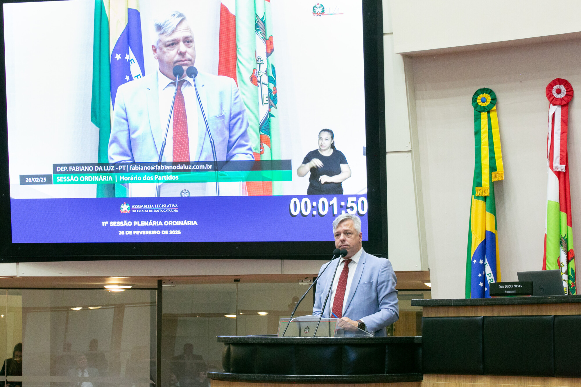 - Deputado Fabiano da Luz (PT)