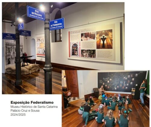 Autores da mostra “Federalismo” visitam gabinete de Fernando Krelling e pedem exposição na Alesc