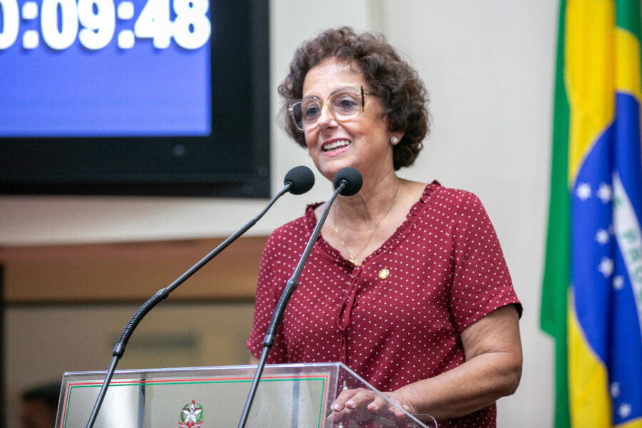 Dirce Heiderscheidt foi empossada durante a sessão ordinária desta terça-feira (11)