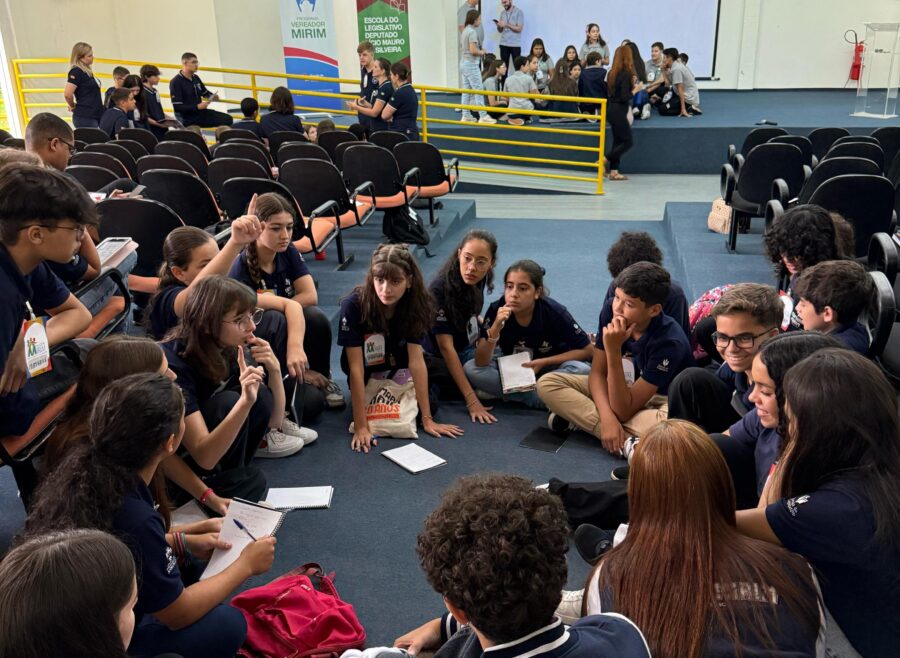 Programa Vereador Mirim realizado no município de Guaramirim