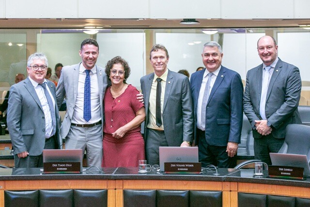 Bancada do MDB na Alesc.
