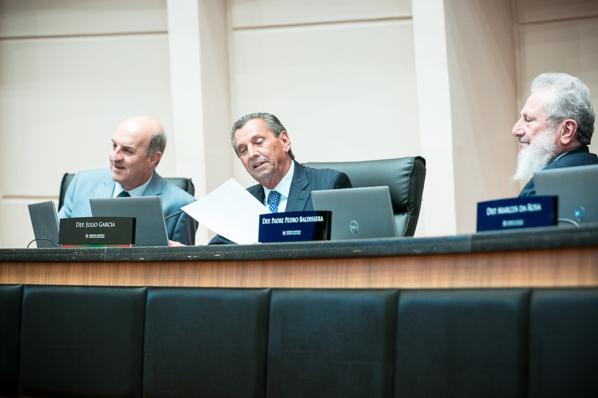 - Deputado José Milton Scheffer (PP) 	 - Deputado Julio Garcia (PSD) 	 - Deputado Padre Pedro Baldissera (PT)
