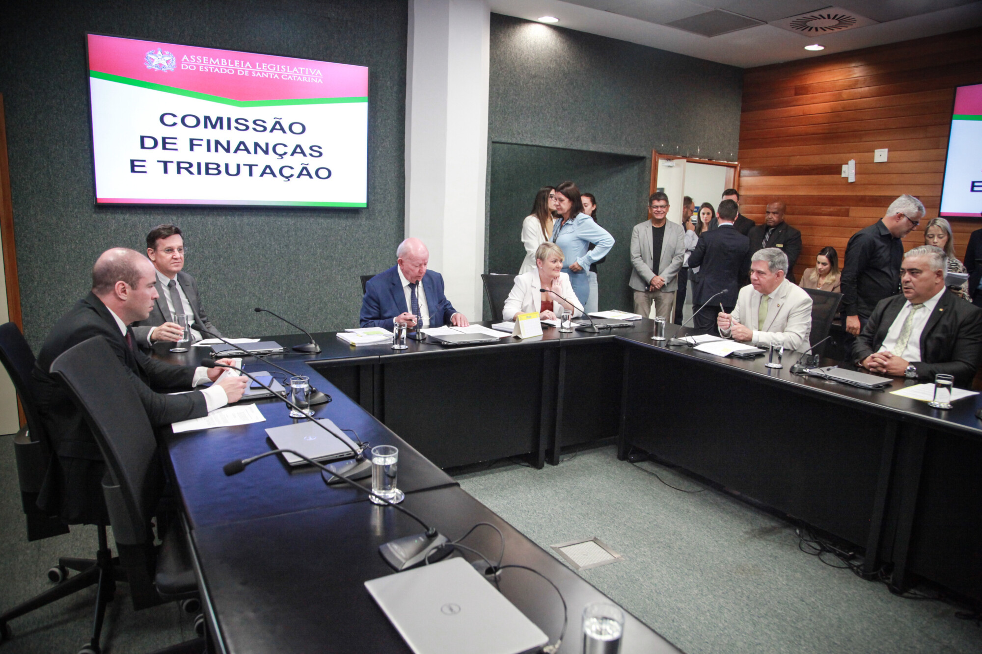 - Deputado Jessé Lopes (PL) 
 - Deputado Jair Miotto (União)  - Deputado Marcos Vieira (PSDB) - Deputada Luciane Carminatti (PT) 		 - Deputado Mário Motta (PSD) - Deputado Sargento Lima (PL)