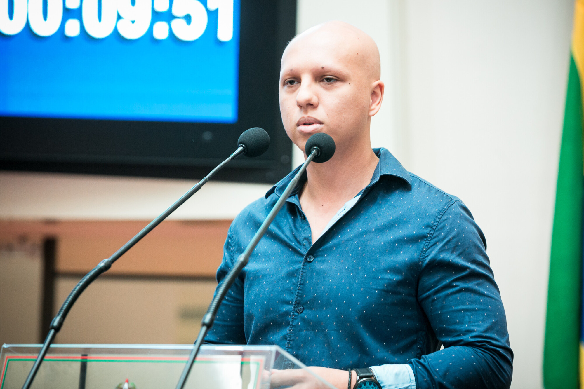 -Salmo Riberio - Representante da associação Brasileira portador de câncer