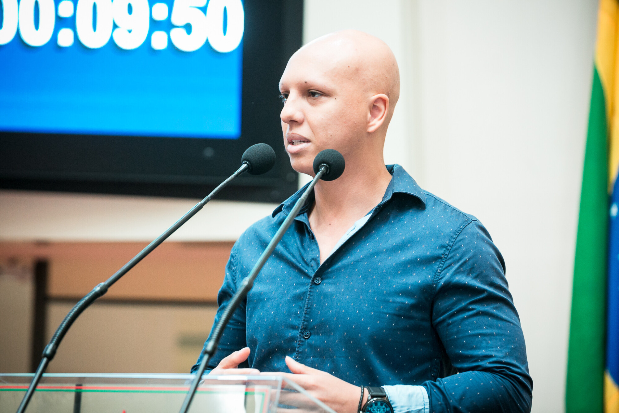 -Salmo Riberio - Representante da associação Brasileira portador de câncer