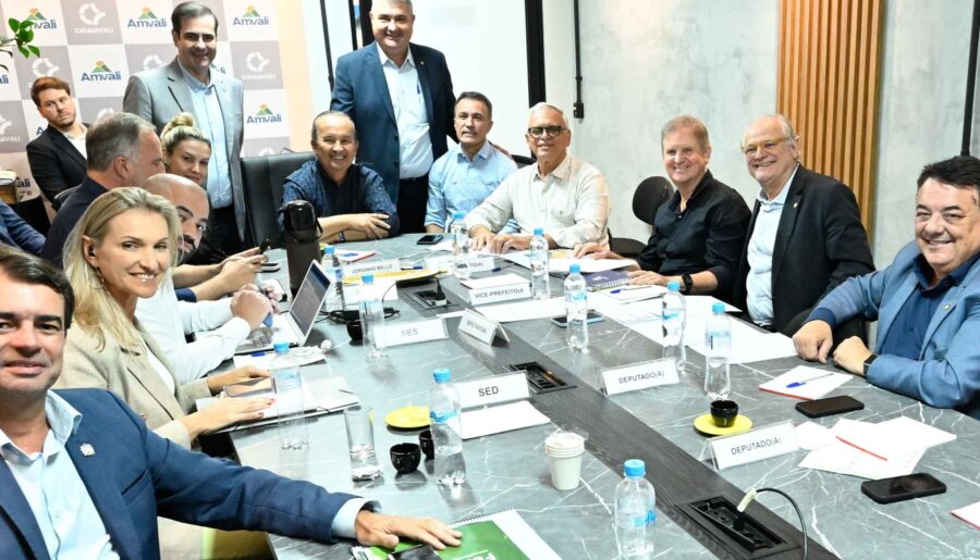 Deputado Dr. Vicente e governador Jorginho Mello em Jaraguá do Sul