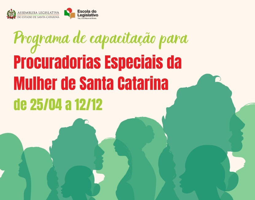 Capacitação das Procuradorias Especiais da Mulher de SC inicia nesta sexta-feira (25)
