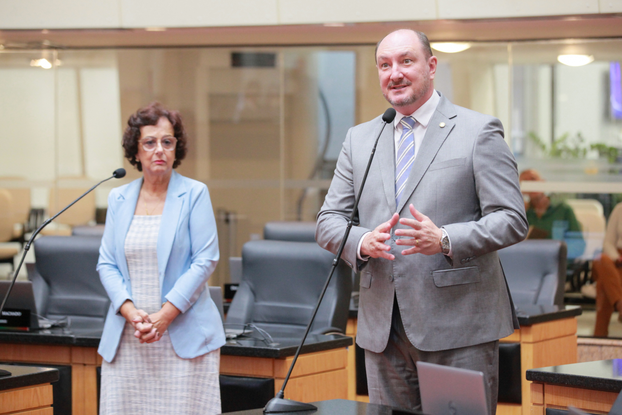 - Deputada Dirce Heiderscheidt (MDB)
 - Deputado Mauro de Nadal (MDB)