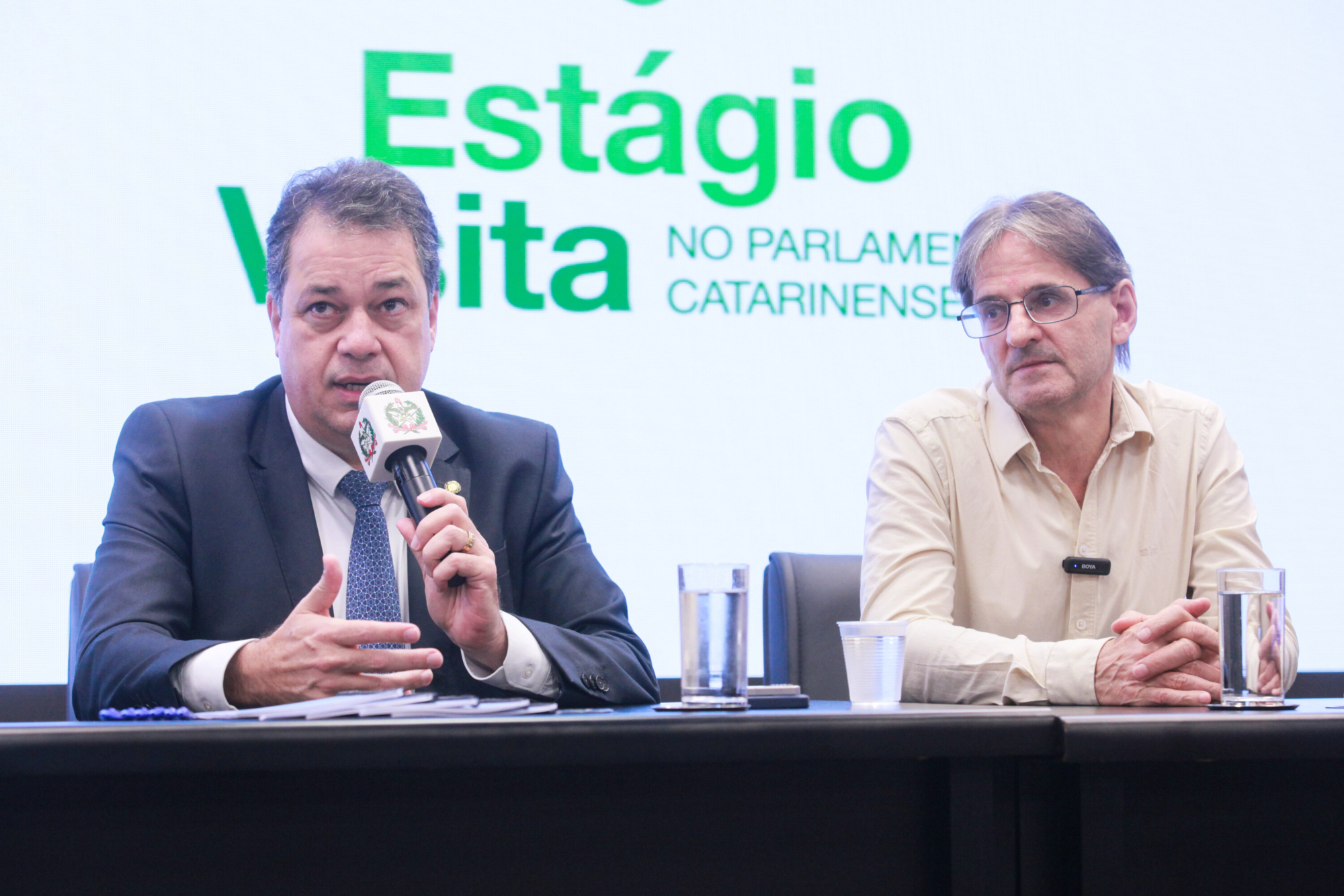- Deputado Rodrigo Minotto (PDT) 	 - Deputado Neodi Saretta (PT)