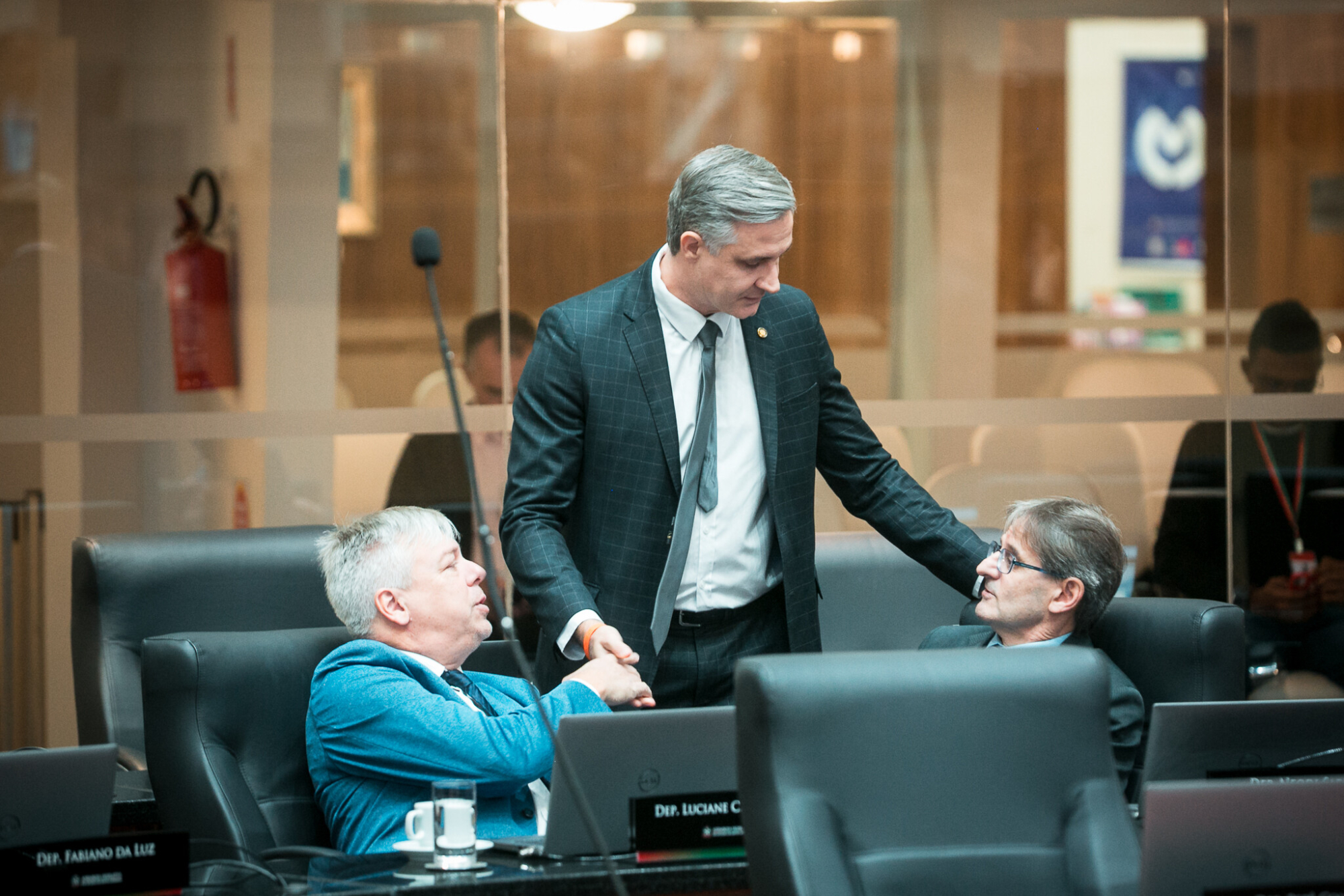 - Deputado Fabiano da Luz (PT) 	 - Deputado Matheus Cadorin (NOVO)
 - Deputado Neodi Saretta (PT)