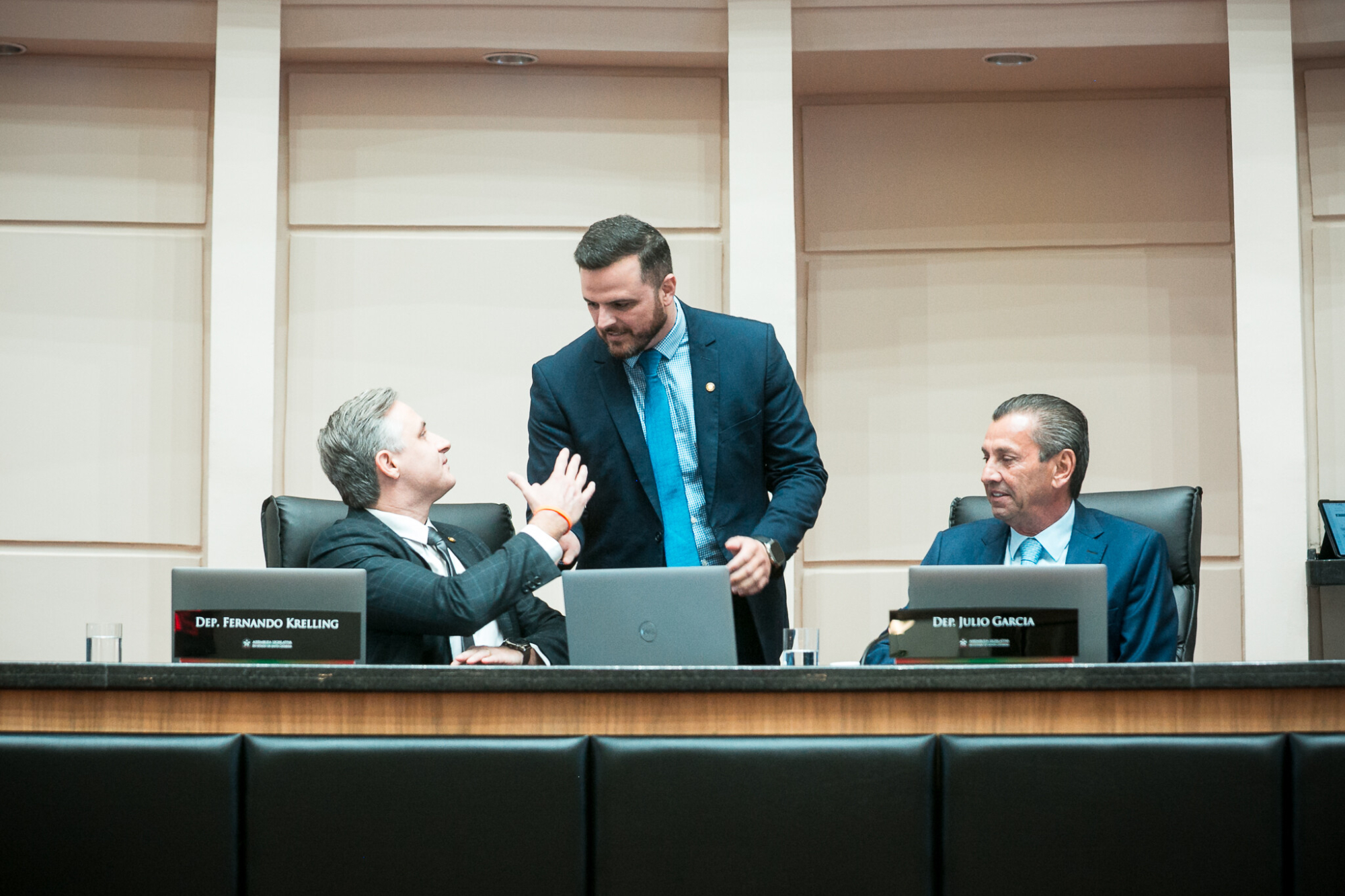 - Deputado Matheus Cadorin (NOVO) 	
 - Deputado Lucas Neves (Podemos) 	
 - Deputado Julio Garcia (PSD)