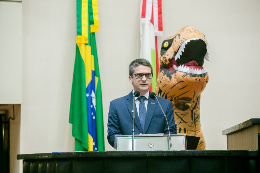 Presidente da Federação das Câmaras de Dirigentes Lojistas de Santa Catarina, Onildo Baldoso Júnior.