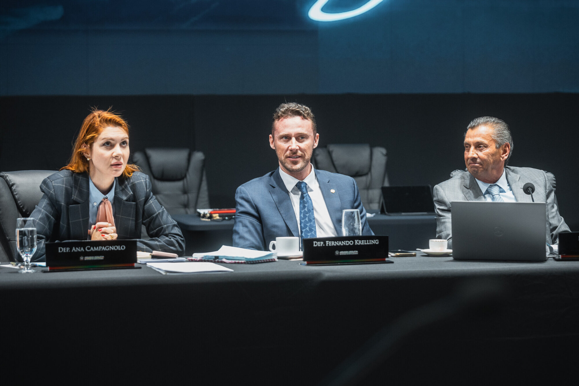 - Deputada Ana Campagnolo (PL)
- Deputado Fernando Krelling (MDB)
 - Deputado Júlio Garcia (PSD)