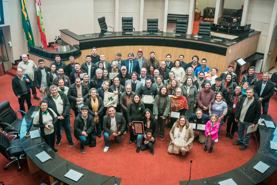A solenidade aconteceu no Plenário da Assembleia Legislativa.