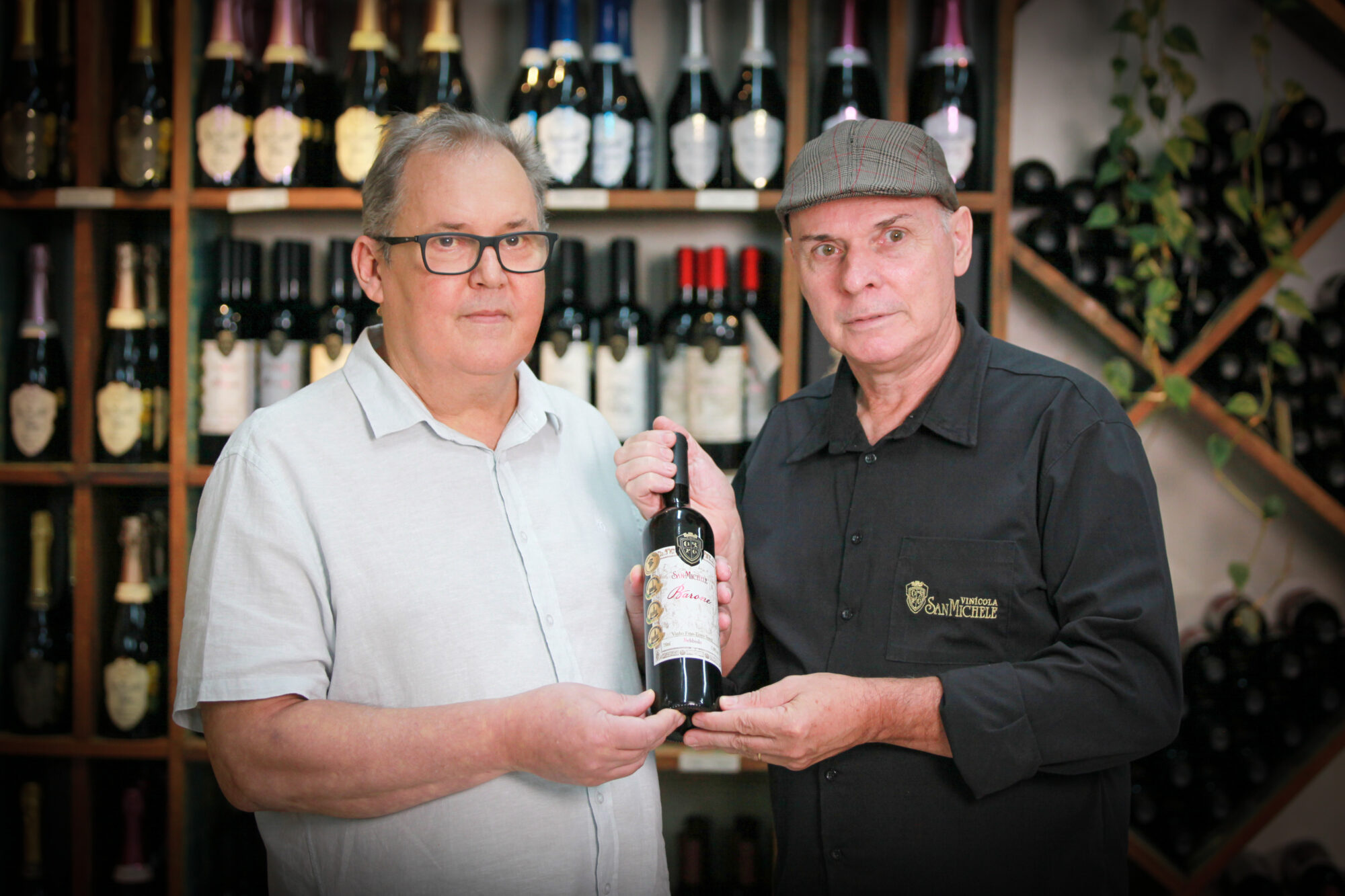 Marcelo Sardagna e Sionei Furlani - Vinicola San Michele, em Rodeio