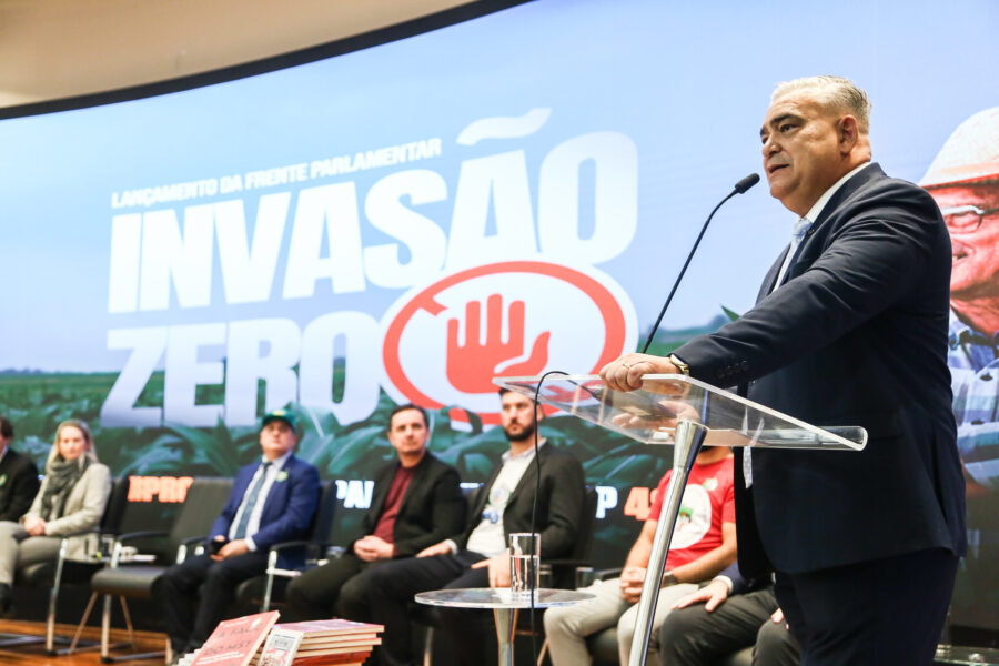 Deputado Sargento Lima, proponente e coordenador da frente Invasão Zero, lançada nesta terça (1) na Alesc
