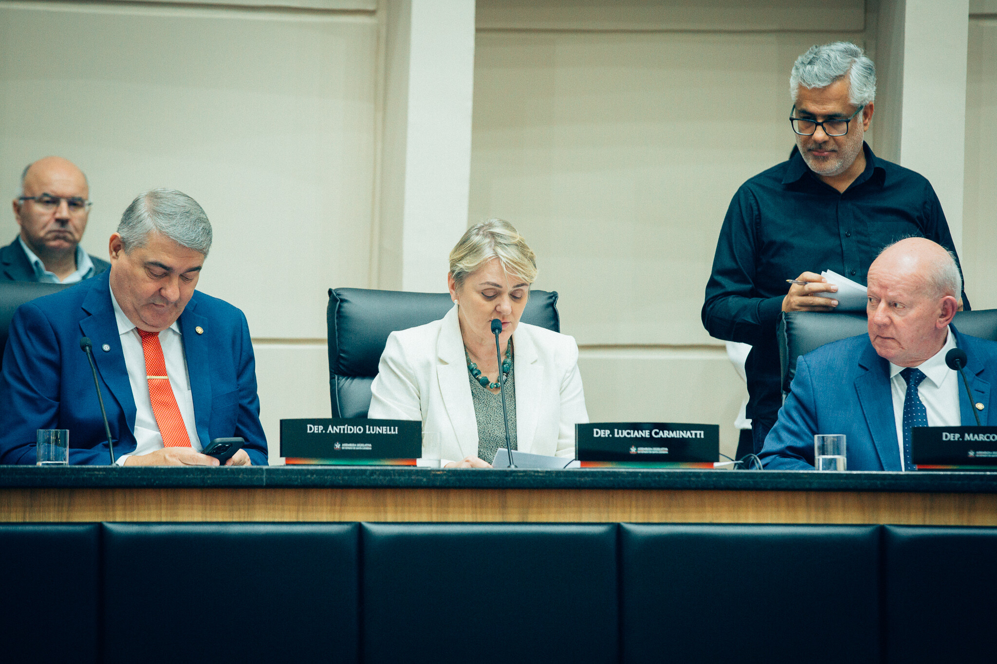 - Deputado Antídio Lunelli (MDB)
- Deputada Luciane Carminatti (PT)