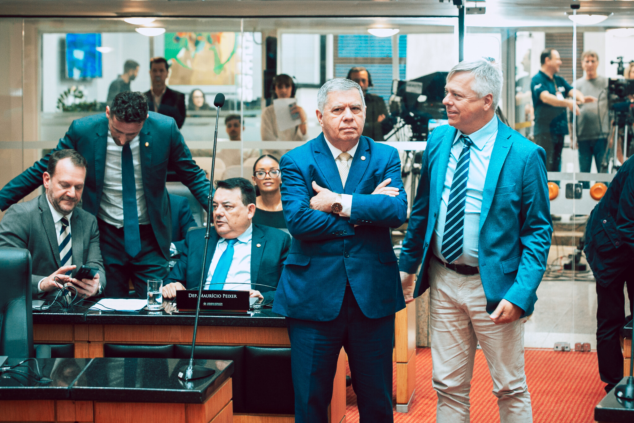 - Deputado Mário Motta (PSD)
 - Deputado Fabiano da Luz (PT)