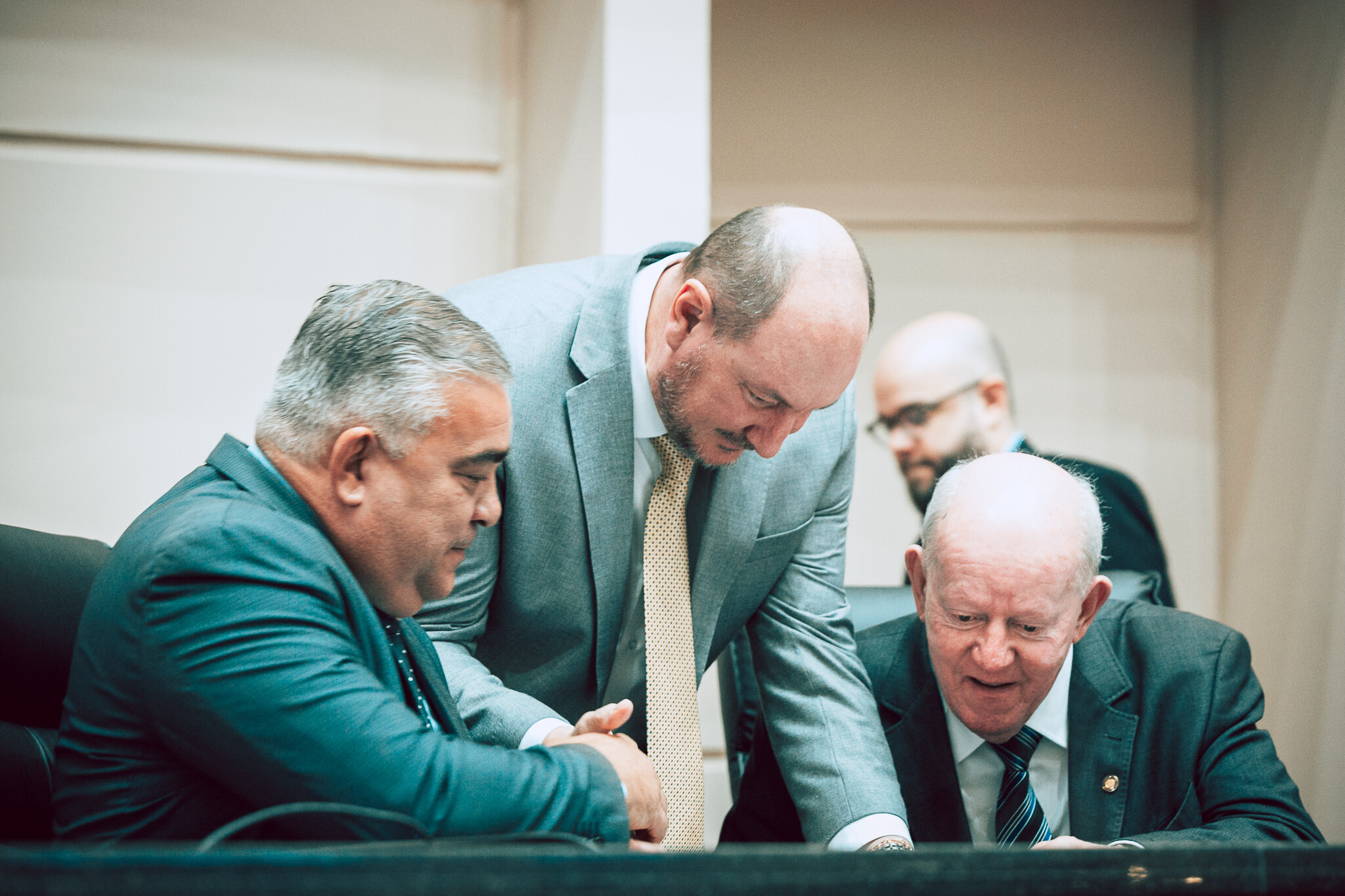 - Deputado Sargento Lima (PL)
 - Deputado Mauro de Nadal (MDB)
 - Deputado Marcos Vieira (PSDB)