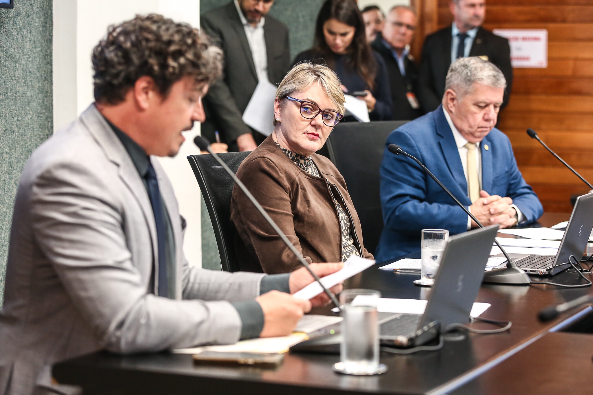 - Deputado Marquito (PSOL)
- Deputada Luciane Carminatti (PT)  - Deputado Mário Motta (PSD)