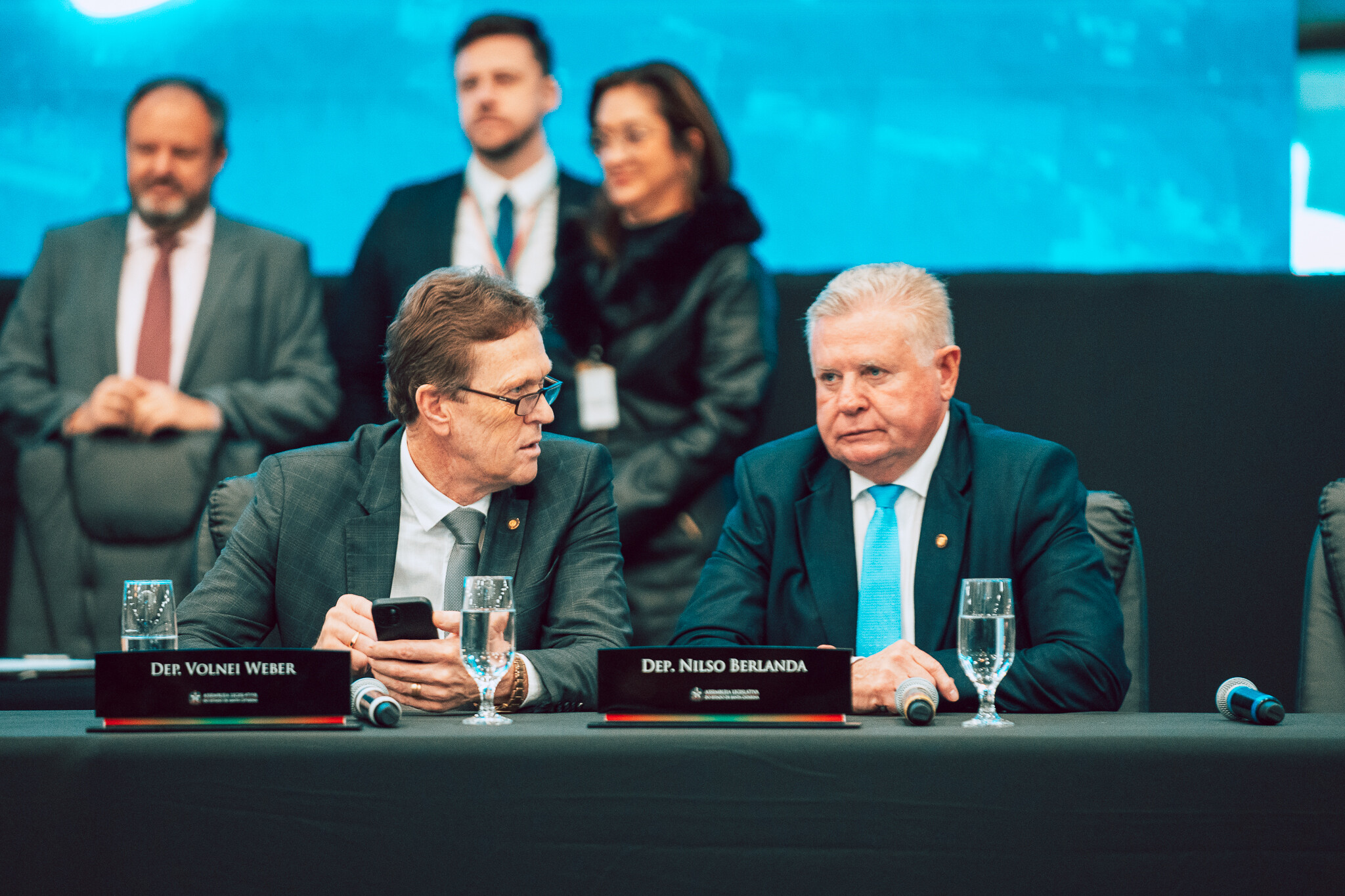 - Deputado Volnei Weber (MDB)
 - Deputado Nilso Berlanda (PL)