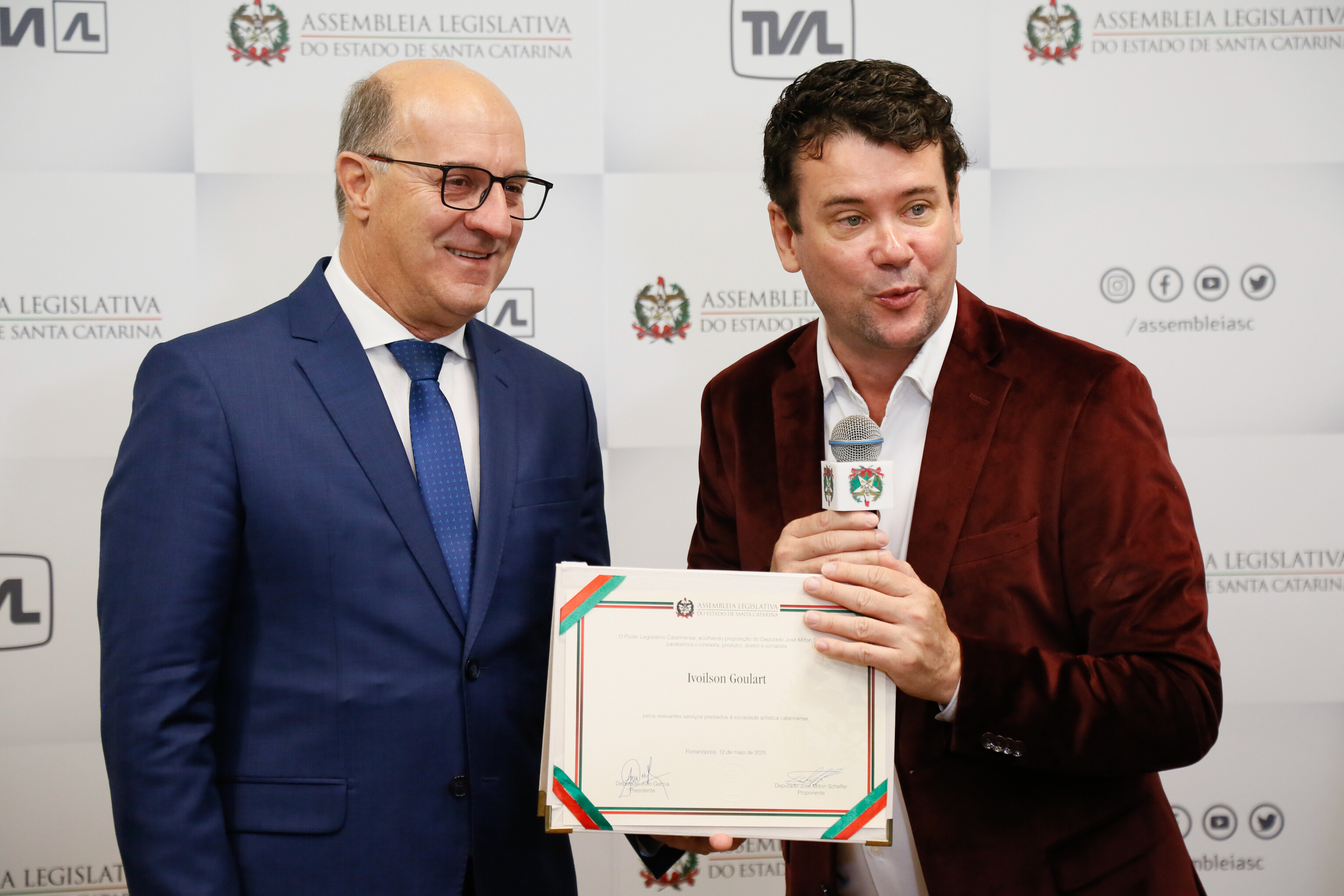 Deputado José Milton Scheffer, Cineasta Ivoilson Goulart
