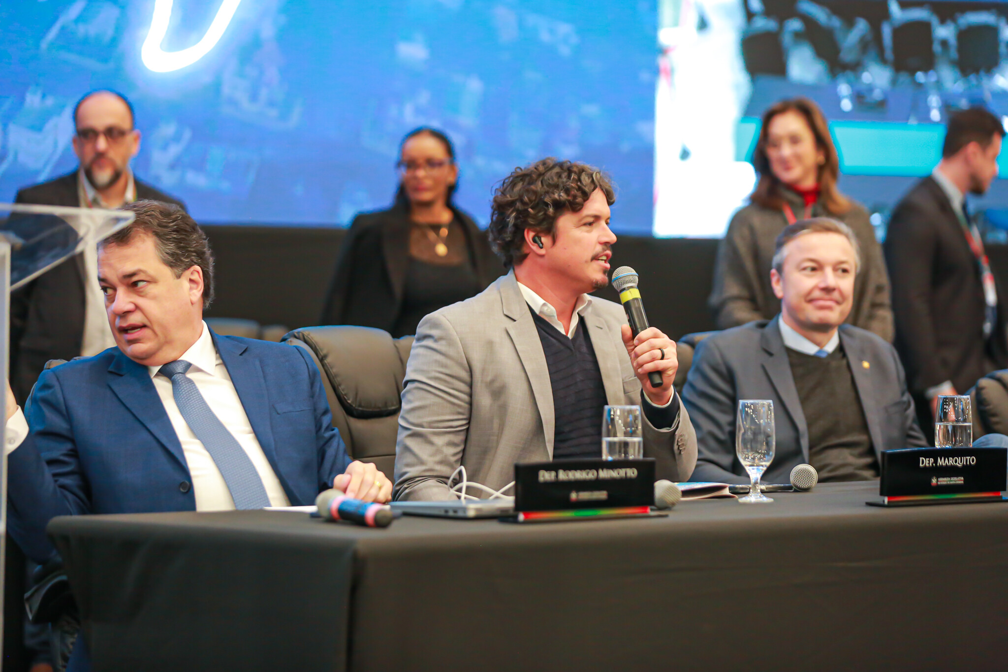 - Deputado Rodrigo Minotto (PDT)- Deputado Marquito (PSOL)
 - Deputado Napoleão Bernardes (PSD)