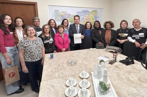 Minotto recebe demandas do Sinte-SC e reforça compromisso com a valorização do magistério estadual
