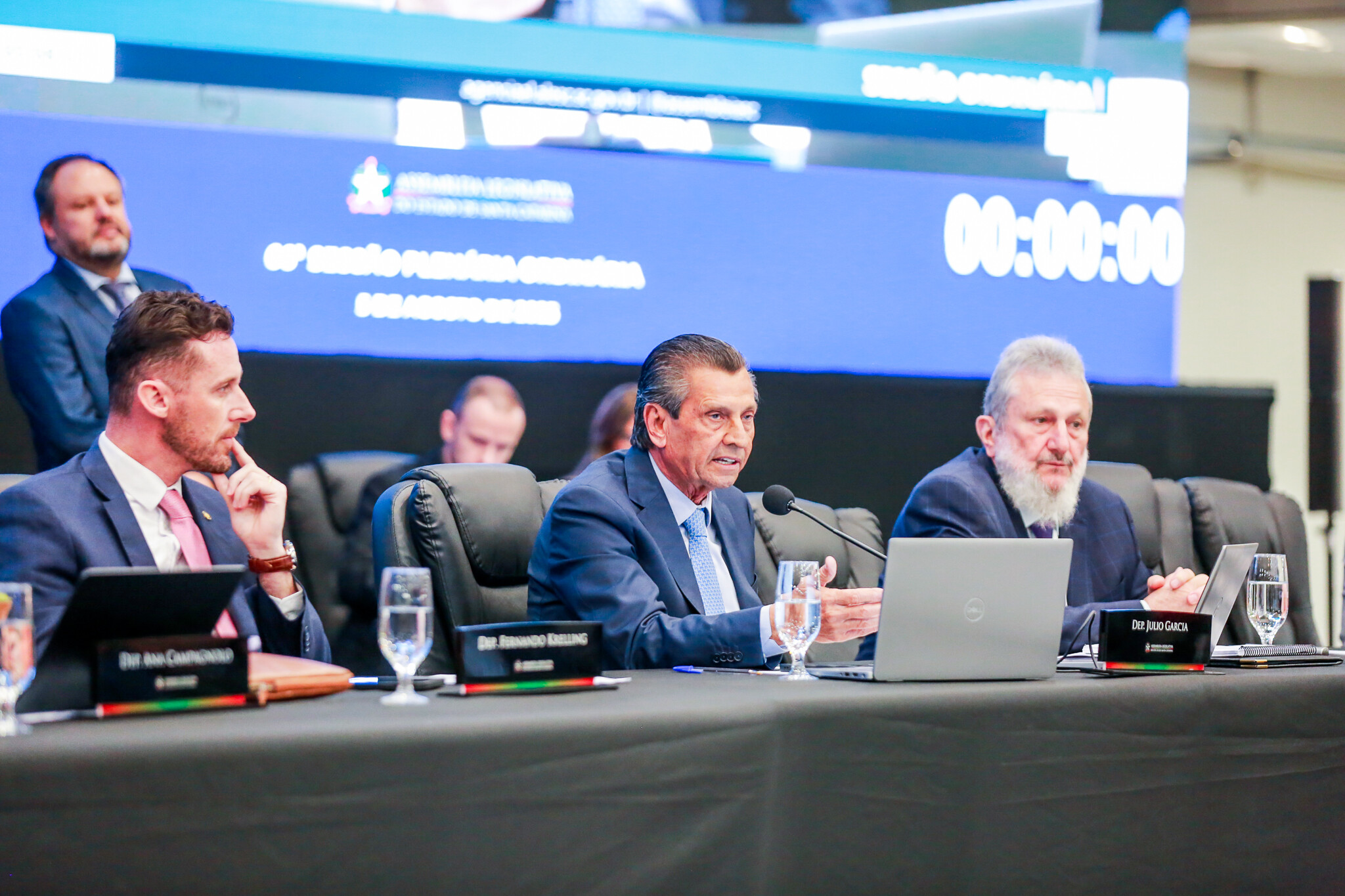 - Deputado Fernando Krelling (MDB) 	
 - Deputado Julio Garcia (PSD) 	
 - Deputado Padre Pedro Baldissera (PT)