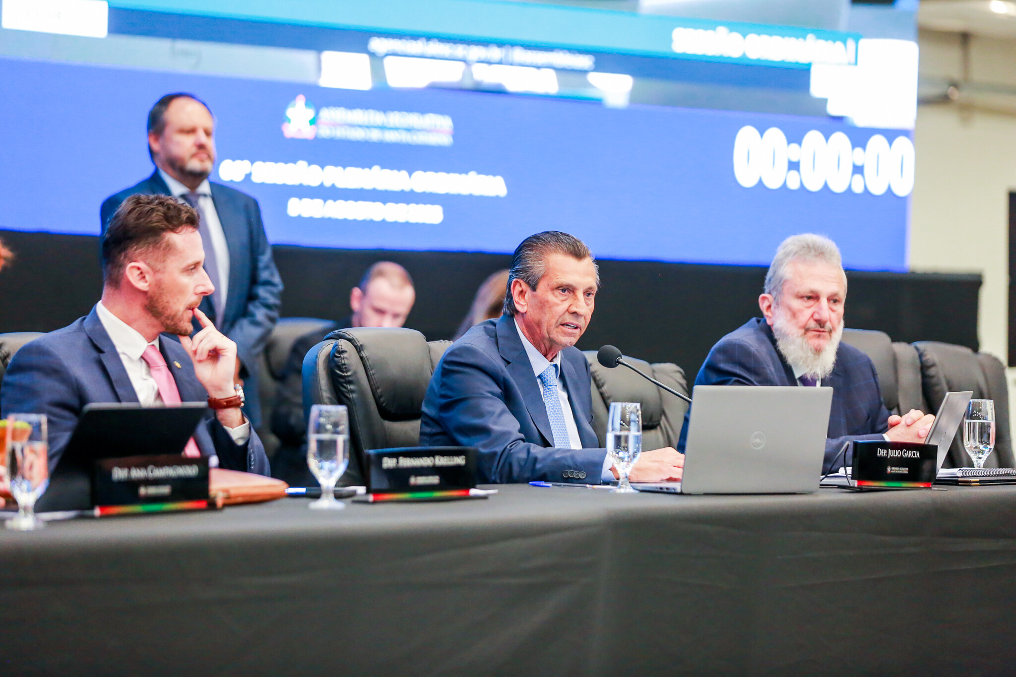 - Deputado Fernando Krelling (MDB) 	
 - Deputado Julio Garcia (PSD) 	
 - Deputado Padre Pedro Baldissera (PT)