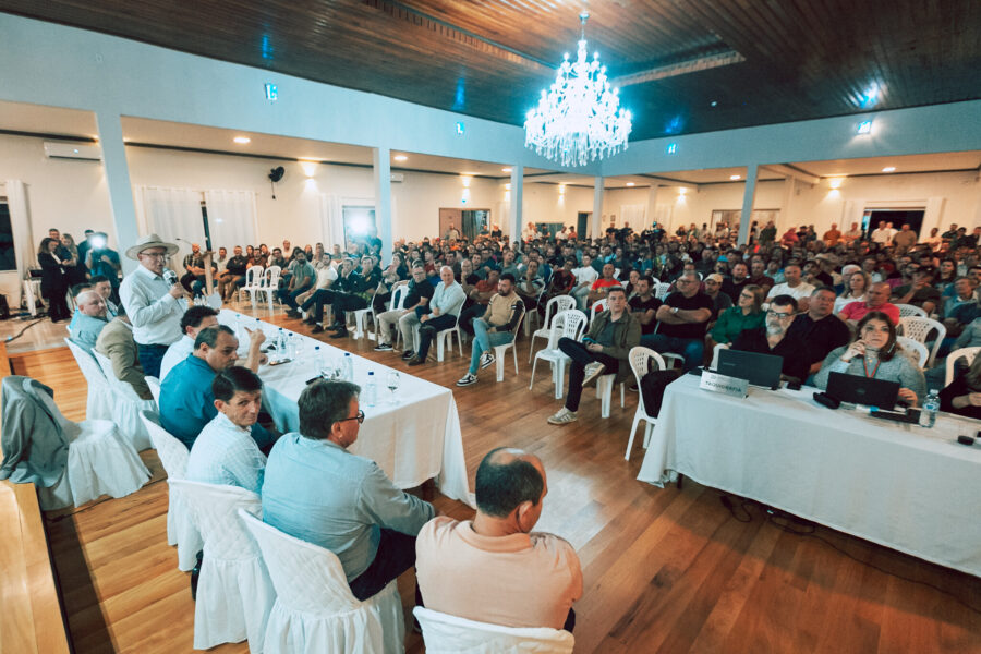A audiência aconteceu na Casa de Eventos Stoll Haus, no município de Agronômica.