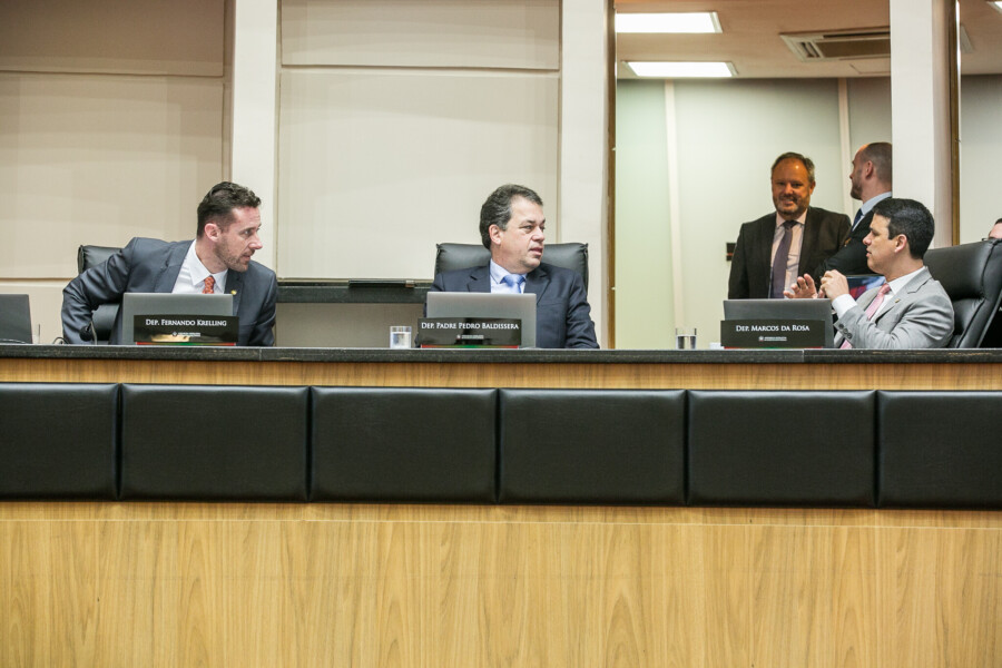 Deputado Fernando Krelling (MDB), Deputado Rodrigo Minotto (PDT), Marcos da Rosa (UNIÃO BRASIL)