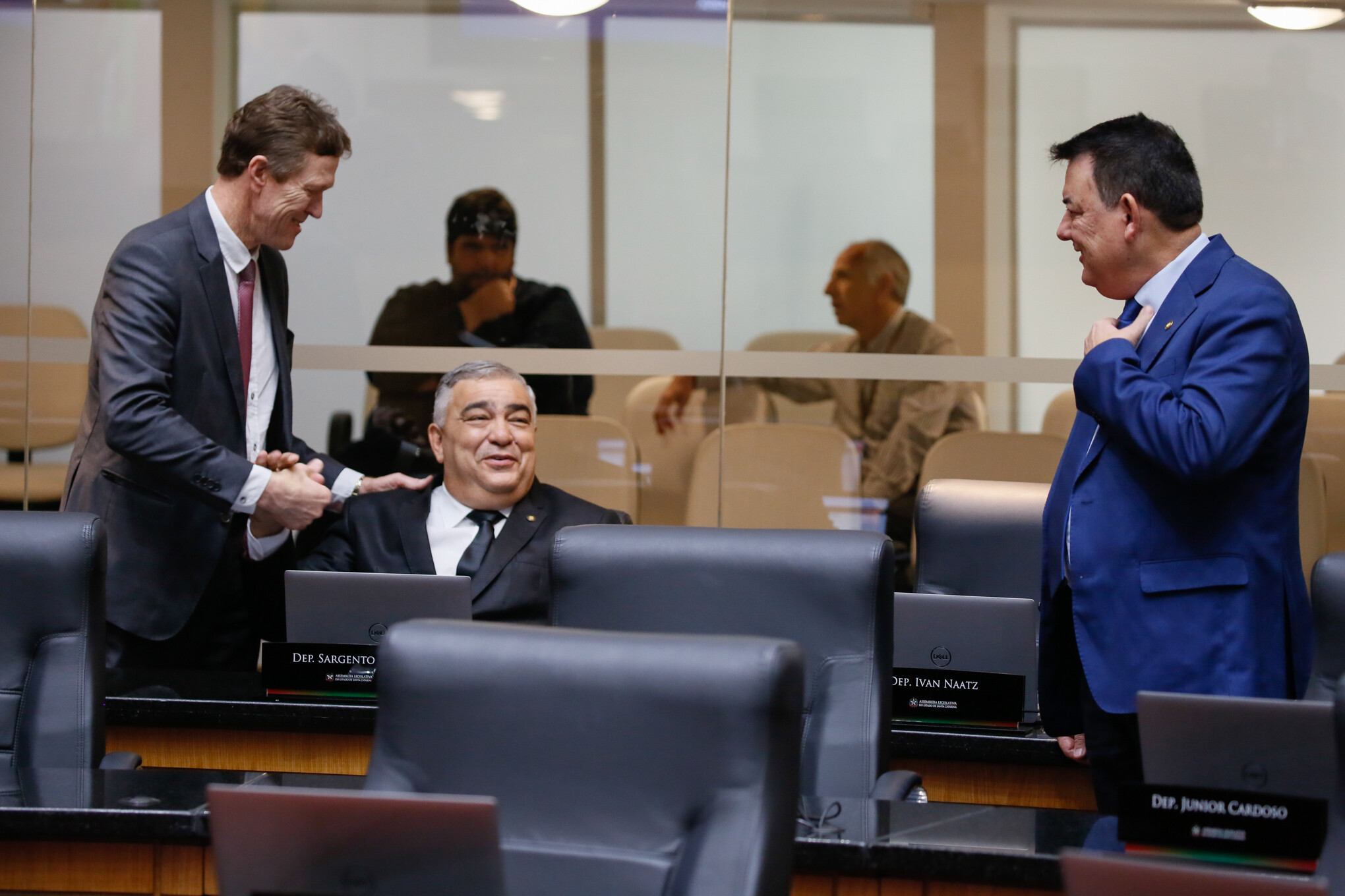 Deputado Volnei Weber, Deputado Sargento Lima, Deputado Mauricio Peixer
