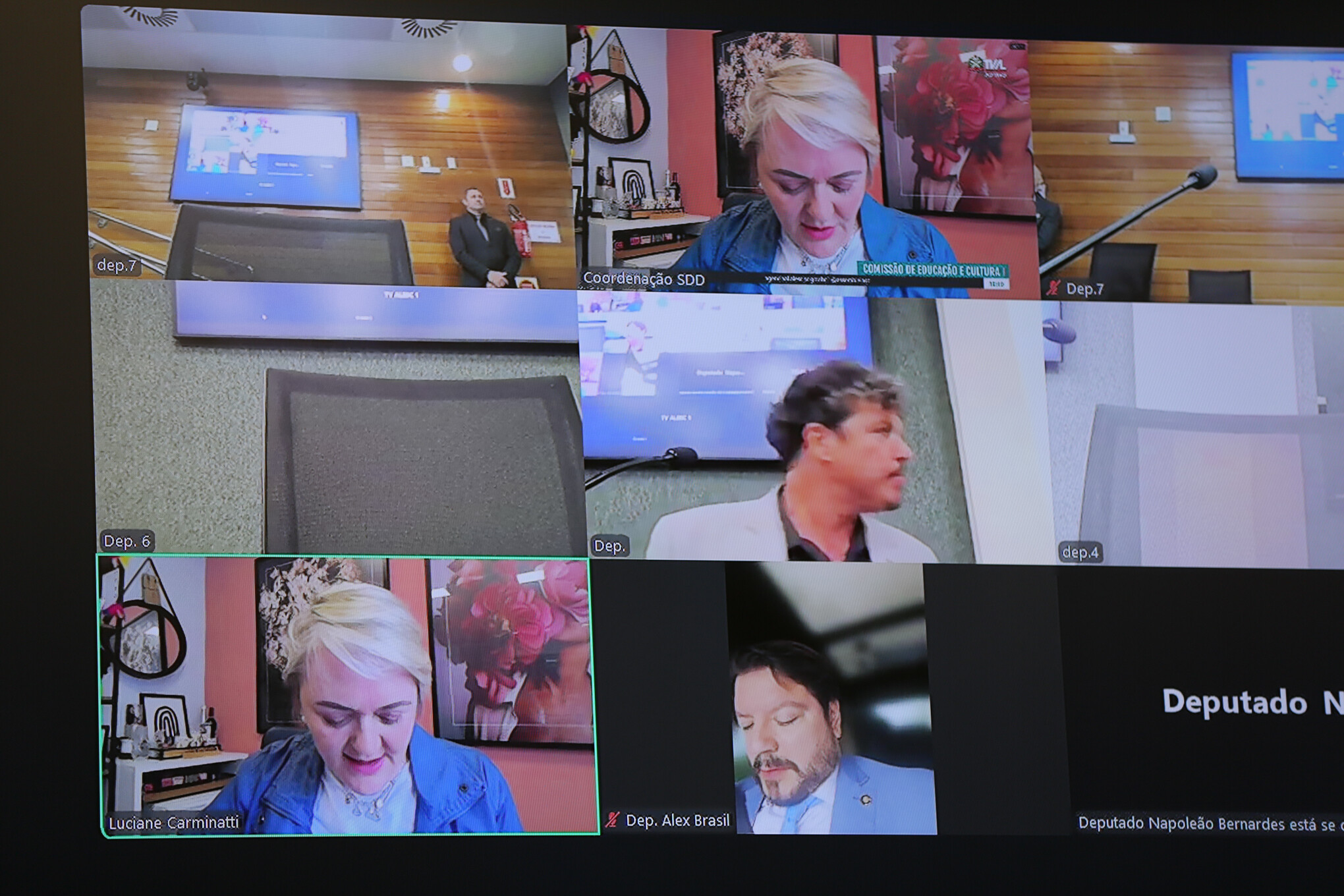 - Deputada Luciane Carminatti (PT) 		
- Deputado Alex Brasil (PL) - Deputado Marquito (PSOL)
