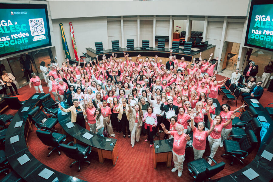 O evento aconteceu no Plenário da Alesc.