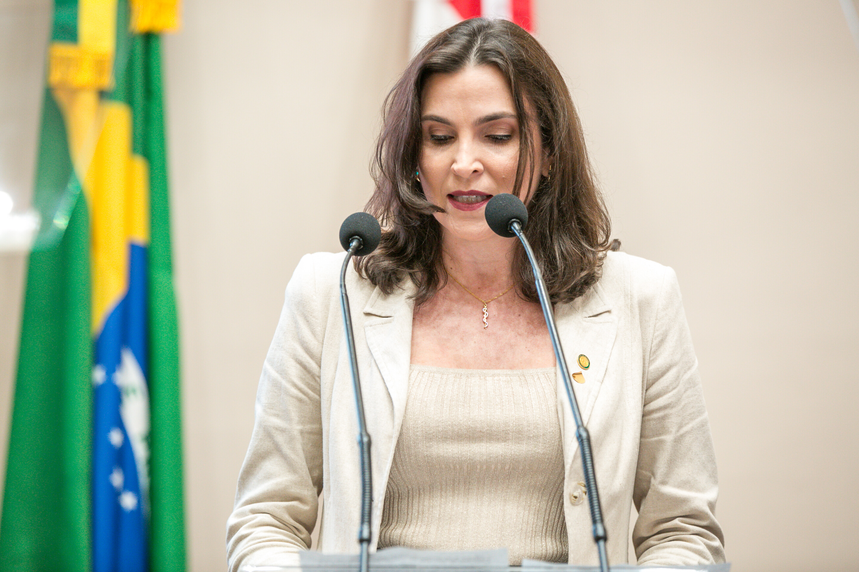 - Dra. Andréa Antunes Caldeira de Andrada Ferreira Presidente do Conselho Regional de Medicina de Santa Catarina (CRM-SC)
