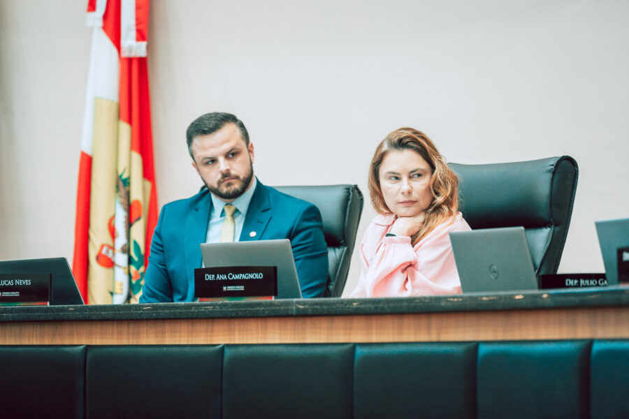 Deputados Lucas Neves  e Paulinha.