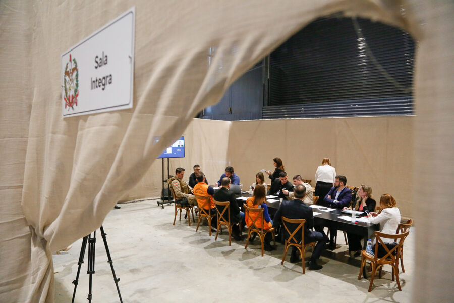 Reunião foi realizada nesta terça (28) pela manhã, como parte das atividades do Alesc Itinerante em BC