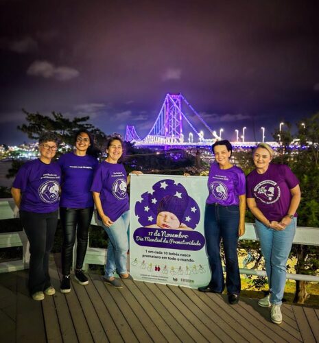 Ponte Hercílio Luz será iluminada de roxo em ação pelo Dia Mundial da Prematuridade