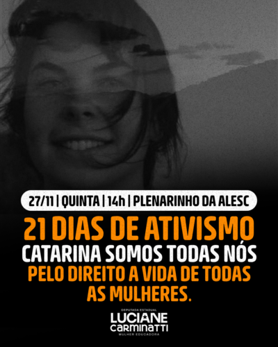 Luciane Carminatti convoca audiência pública para discutir a segurança e proteção às mulheres