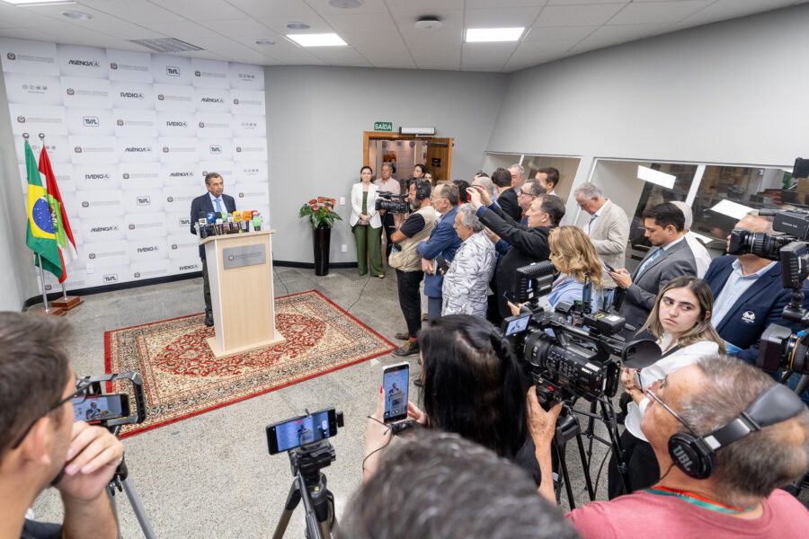 Jornalistas de todo o estado participaram da coletiva