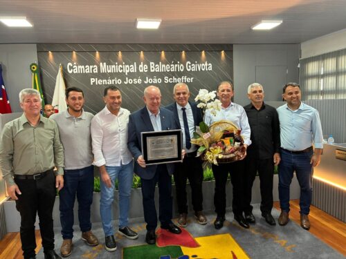 Marcos Vieira recebe título de Cidadão Honorário de Balneário Gaivota