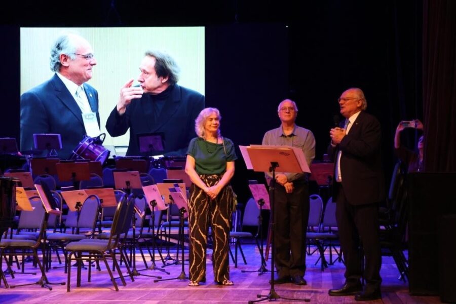 Homagem ocorreu nesta semana em Jaraguá do Sul, durante o Fesmusc. FOTO: Divulgação