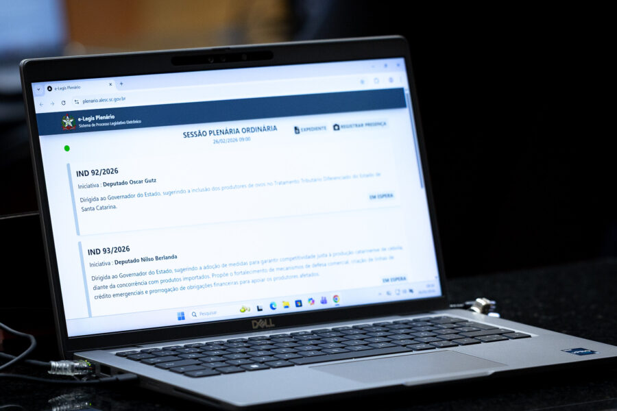 Saneamento em Florianópolis e investimentos em Joinville dominam a sessão desta quinta (26)