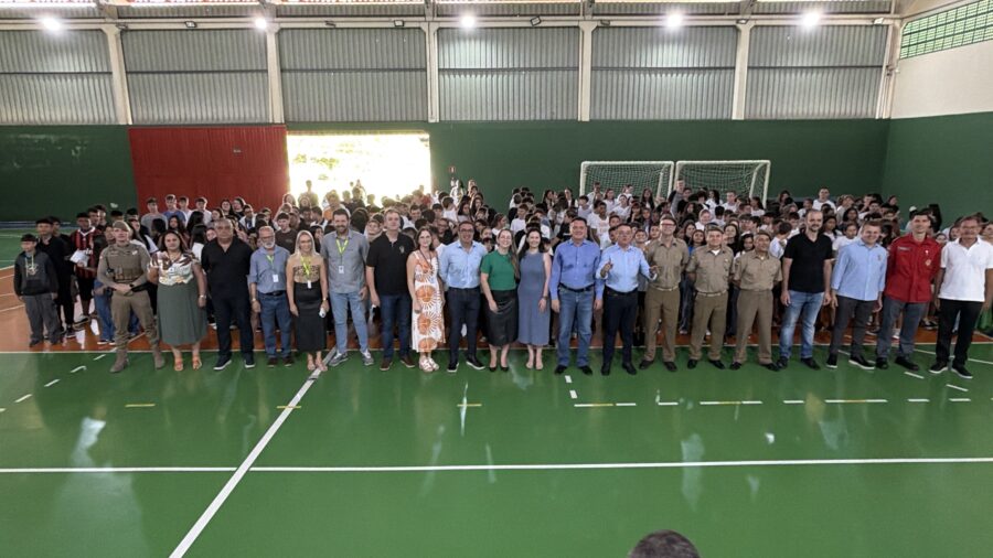 Sargento Lima participa da implantação de escola cívico-militar em Guaramirim