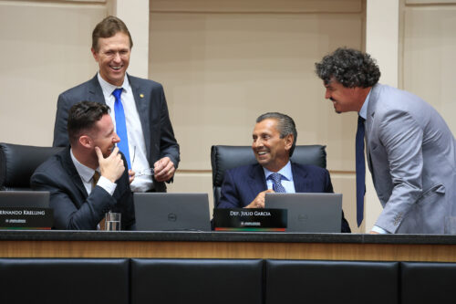 - Deputado Volnei Weber (MDB)
- Deputado Fernando Krelling (MDB) 	
- Deputado Julio Garcia (PSD) 	 - Deputado Marquito (PSOL)