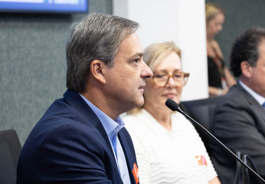Prefeito Vagner Espindola Rodrigues (PSD), Criciúma e Prefeita Stela Maris Talamini (MDB), Urussanga