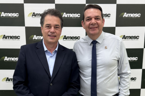 Deputado Minotto prestigia a posse do prefeito de São João do Sul, Alex Bianchin, como presidente da Amesc