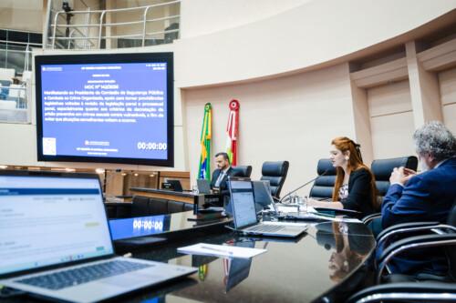 A sessão foi presidida pela deputada Ana Campagnolo (PL).
