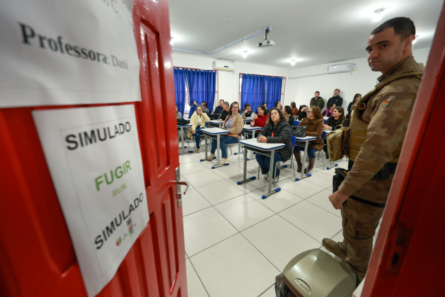 Araranguá recebe simulado do Integra com protocolo de ações em situação de ameaça no ambiente escolar